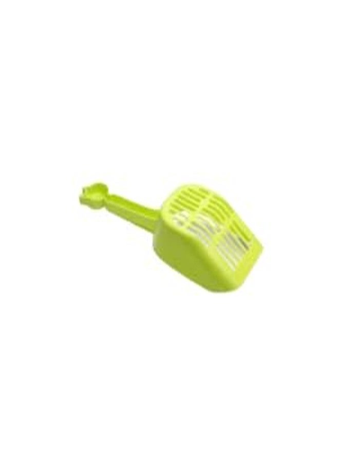 misu Waste Scoop pet Litter Tray Tool Cleaning Handle Grip sift Wide Slot pet Clean Clump Remover Scoop Tray Holder Press Solid Waste pet bin Grip Green - Image 3